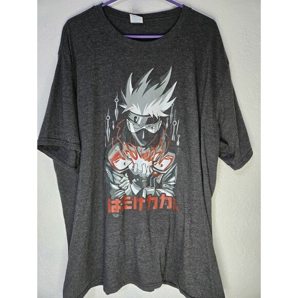 Kakashi Hatake Shirt Mens 2XL Naruto Anime Graphic Tee Port & Company Cosplay - Picture 1 of 8